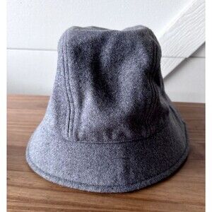 Lands' End Women’s Bucket Hat Sz L-XL Gray Polyester Wool Blend